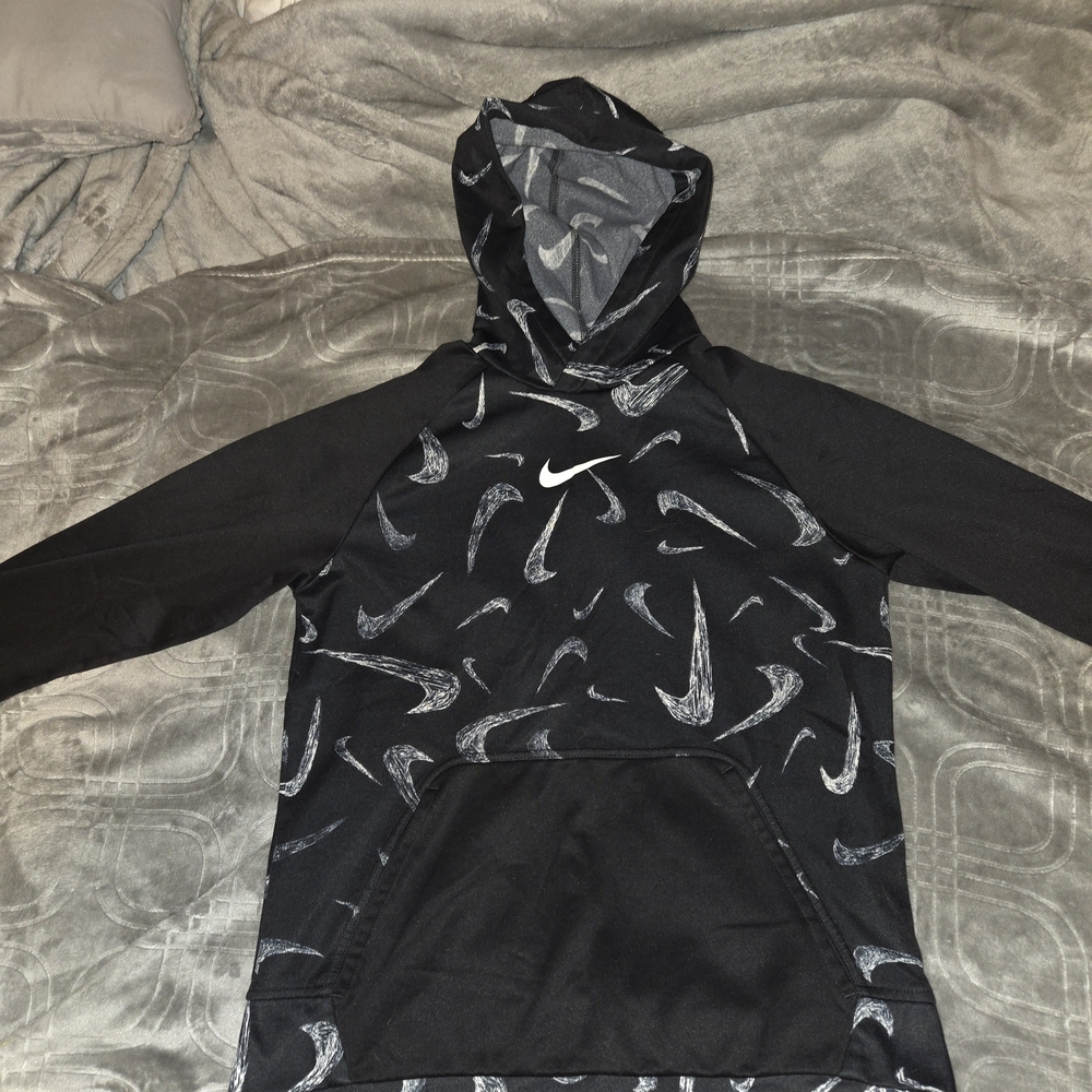 Nike Black and Gray Boys Hoodie